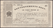 Gouvernements Noots, £5, Pietersburg, 1 March 1901, serial number 1277A, thick paper without watermark,...