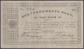 Gouvernements Noots, £5, Pietersburg, 1 April 1901, serial number 2565A, thin paper with Croxley Manifest Bank...
