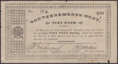 Gouvernements Noots, £10, Pietersburg, 1 February 1901, serial number 98A, thin paper with The South African...