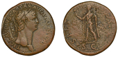 Claudius (41-54), Claudius, Sestertius, Rome, 96, laureate head right, ti clavdivs caesar avg pm tr p imp,...