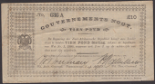 Gouvernements Noots, £10, Pietersburg, 1 April 1901, serial number 636A, thin paper from The South African...