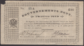 Gouvernements Noots, £20, Pietersburg, 1 February 1901, serial number 65A, thin paper from The South African...