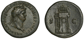 Nero (54-68), Nero, Sestertius, 62-8, laureate head right, aegis on neck, nero clavdivs caesar avg ger p m tr p imp...