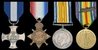 A rare Great War ‘Q-ship operations’ D.S.C. group of four awarded to Lieutenant F. G. J. Manning, Royal Naval...