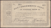 Gouvernements Noots, £50, Pietersburg, 1 April 1901, serial number 98A, thin paper with almost complete The South...