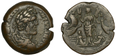 Antoninus Pius (138-161), Antoninus Pius, Æ Drachm, Alexandria [Egypt], yr 18 [154-55], laureate, draped and...