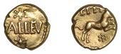 British Iron Age, ATREBATES and REGNI, Eppilus (20BC-1AD), Quarter-Stater, Calleva Daisy type [Atrebatic G], star...
