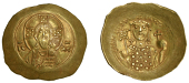 Michael VII, Histamenon Nomisma, Constantinople, facing bust of Christ, nimbate holding bible, ic xc in fields, rev....