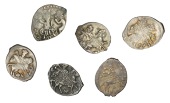 Russia, Novgorod Republic, State coinage, Kopeck, 0.55g/3h (Spassky pl. 66, 2); Ivan IV (as Prince: 1533-47),...