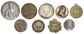 Miscellaneous, Miscellaneous medals (9), in silver and base metal (8), various types [9]. Generally as struck	...