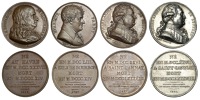 France, Evariste Parny, 1822, a bronze medal by J.J. Barre; H. Bernardin de Saint-Pierre, a bronze Medal by P.J....