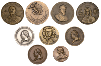 Miscellaneous, Miscellaneous medals in silver and bronze (8) [9]. Generally extremely fine or better	 £100-£120
