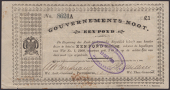 Gouvernements Noots, £1, Pietersburg, 1 March 1901, serial number 8624A, The South African Typewriter Supply...