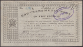 Gouvernements Noots, £5, Pietersburg, 1 April 1901, serial number 4937A, Croxley Manifest Bank London watermark,...