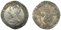 Mary (1542-1567), Third Period (First Widowhood), Testoon, 1562, Edinburgh, draped bust left left, date below, rev....