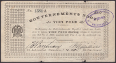 Gouvernements Noots, £10, Pietersburg, 1 April 1901, serial number 1384A, without watermark, ‘uitgeloot’ on...