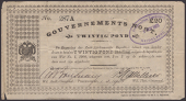 Gouvernements Noots, £20, Pietersburg, 1 April 1901, serial number 287A, The South African Typewriter Supply...