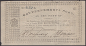 Gouvernements Noots, £1, Pietersburg, 1 April 1901, serial number 21558A, The South African Typewriter Supply...
