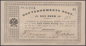 Gouvernements Noots, £1, Pietersburg, 1 April 1901, serial number 37482A, Fleur de Lis watermark, ‘uitgeloot’...