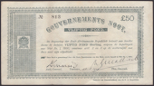 ERROR: Gouvernements Noots, £50, Pretoria, 28 May 1900, serial number 813, without watermark, with Great Seal...