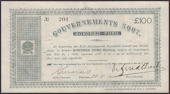 ERROR: Gouvernements Noots, £100, Pretoria, 28 May 1900, serial number 201, no watermark, signature ink smudged,...