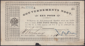 ERROR: Gouvernements Noots, cancelled £1, Pietersburg, 1 April 1901, serial number 57002A, without watermark,...