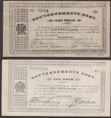 ERROR: Gouvernements Noots, a group of minor printing errors, consisting of £1 (3) and £5, Pietersburg, one dated...