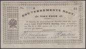Gouvernements Noots, £5, Pietersburg, 1 April 1901, serial number 5596A, Croxley Manifest Bank London watermark,...