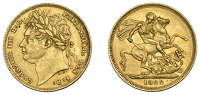 George IV (1820-1830), Sovereign, 1822 (M 5; Bull 961; S 3800). Toned, very fine	 £600-£800