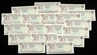 Bahamas Monetary Authority,  $1/2 (19), 1968, serial numbers C860301 and C860301-320 Hammond and Donaldson...