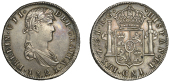 Mexico, Ferdinand VII, 8 Réales, 1821 RG, Zacatecas (Cayón 16053; CCT 591; KM. 111.5). Good very fine	 £100-£150