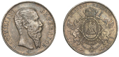 Mexico, EMPIRE, Maximilian I, Peso, 1866, Mexico City (KM. 388.1). Very fine, toned	 £120-£150
