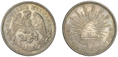 Mexico, Second Republic, Peso, 1909 GV, Mexico City (KM. 409.2). Extremely fine, olive tone	 £60-£80