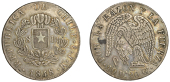 Chile, Republic, 8 Réales, 1848 JM, Santiago (Elizondo 102; KM. 96.2). Light stain by eagle’s left wing,...