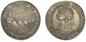 Central American Republic, 8 Reales, 1839/7, MA/BA, Nueva Guatemala (KM. 4). Good very fine, dark reflective tone	...