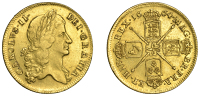 Charles II (1660-1685), Two Guineas, 1664 (EGC 203; S 3333). Lightly cleaned and about very fine, rare without...