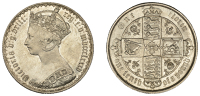 Victoria (1837-1901), Florin, 1885 (ESC 2909; S 3900). Virtually mint state, the obverse fields reflective with...
