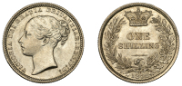 Victoria (1837-1901), Shilling, 1872, die 77 (ESC 3042; S 3906A). Some minor surface marks, better than extremely...