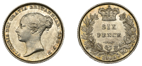 Victoria (1837-1901), Sixpence, 1842 (ESC 3175; S 3908). Extremely fine and scarce thus	 £300-£360
