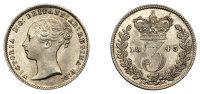 Victoria (1837-1901), Threepence, 1843 (ESC 3369; S 3914)  A few light marks, otherwise better than extremely fine	...