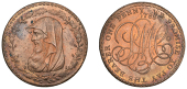 Amlwch, Parys Mine Co, Penny, 1788, druid’s head left encircled by thin wreath of 22 single acorns, rev. pm co...