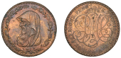 Amlwch, Parys Mine Co, Penny, 1788, druid’s head left encircled by thin wreath of 17 single acorns, rev. pm co...