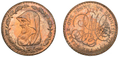 Amlwch, Parys Mine Co, Penny, 1788, druid’s head left encircled by thin wreath of 17 single acorns, rev. pm co...