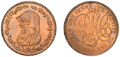 Amlwch, Parys Mine Co, Penny, 1788, druid’s head left encircled by thin wreath of 17 single acorns, rev. pm co...