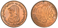 Amlwch, Parys Mine Co, Penny, 1788, druid’s head left encircled by thin wreath of 17 single acorns, rev. pm co...