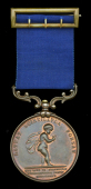 Royal Humane Society, small bronze medal (unsuccessful) (Wilmot J. Bethell. 3rd Sept 1910.) with integral bronze...