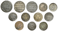 17th Century Tokens, Hungerford, William Bell, Halfpence, 1668 (3), 2.63g/9h, 2.59g/3h, 2.47g/9h (all N 87, last...