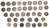 17th Century Tokens, Newbury, Borough Farthings, 1657 (23), 1.08g/6h (Everson A1; N 106; BW. 55), 1.20g/6h, 1.05g/6h...