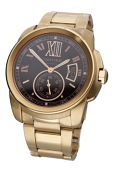 Cartier. A pink gold automatic wristwatch with date and bracelet, Ref. 3300, Calibre De Cartier, circa...
