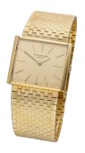 Patek Philippe. A gold rectangular bracelet watch, Ref. 3549-1, circa 1965.
Movement: cal. 175, manual winding, 18...